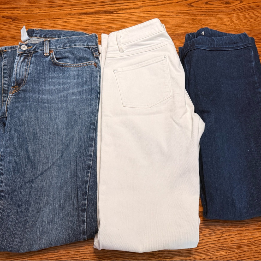 MaxMara ivory Jeans - lucky brand, denim pixie jeans 
Bundle